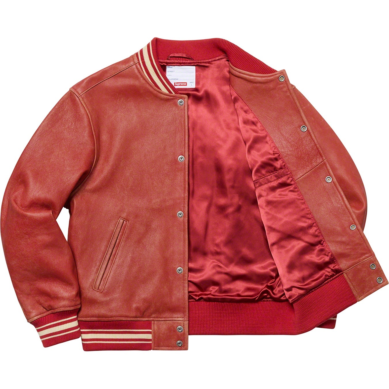 Leather Varsity Jacket view 8